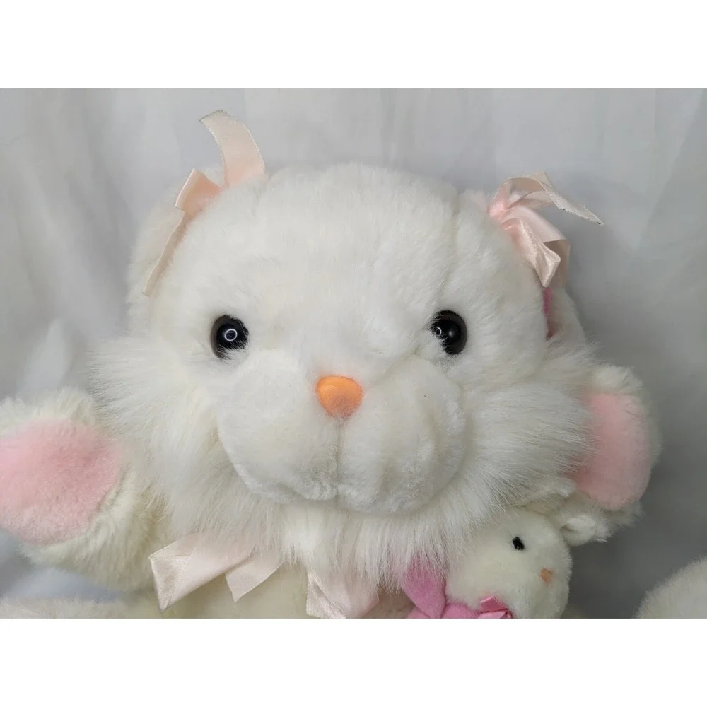 White Easter Rabbit‎ Plush Baby Pink Bunny 15 Inch Stuffed Animal Toy